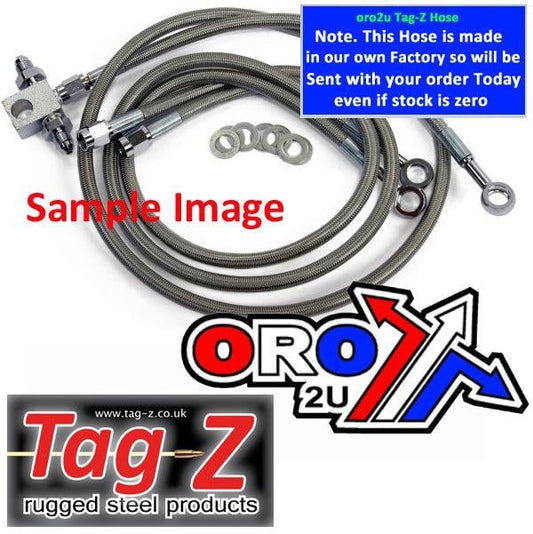 HOSE FRONT BRAKE KIT/3 SILVER YFM 350 WARRIOR 89-03 YFM 350R Y01-1-052/P