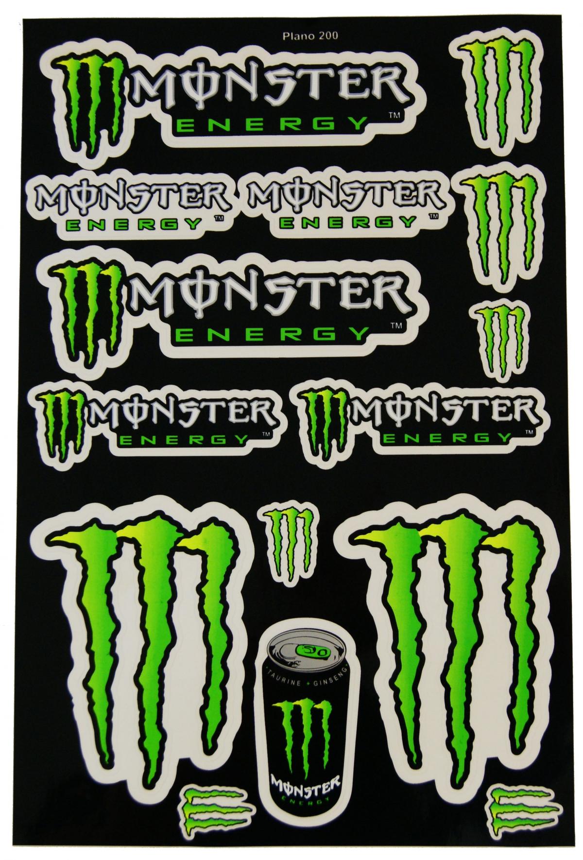 STICKER SHEET MONSTER 29x44cm 122010923