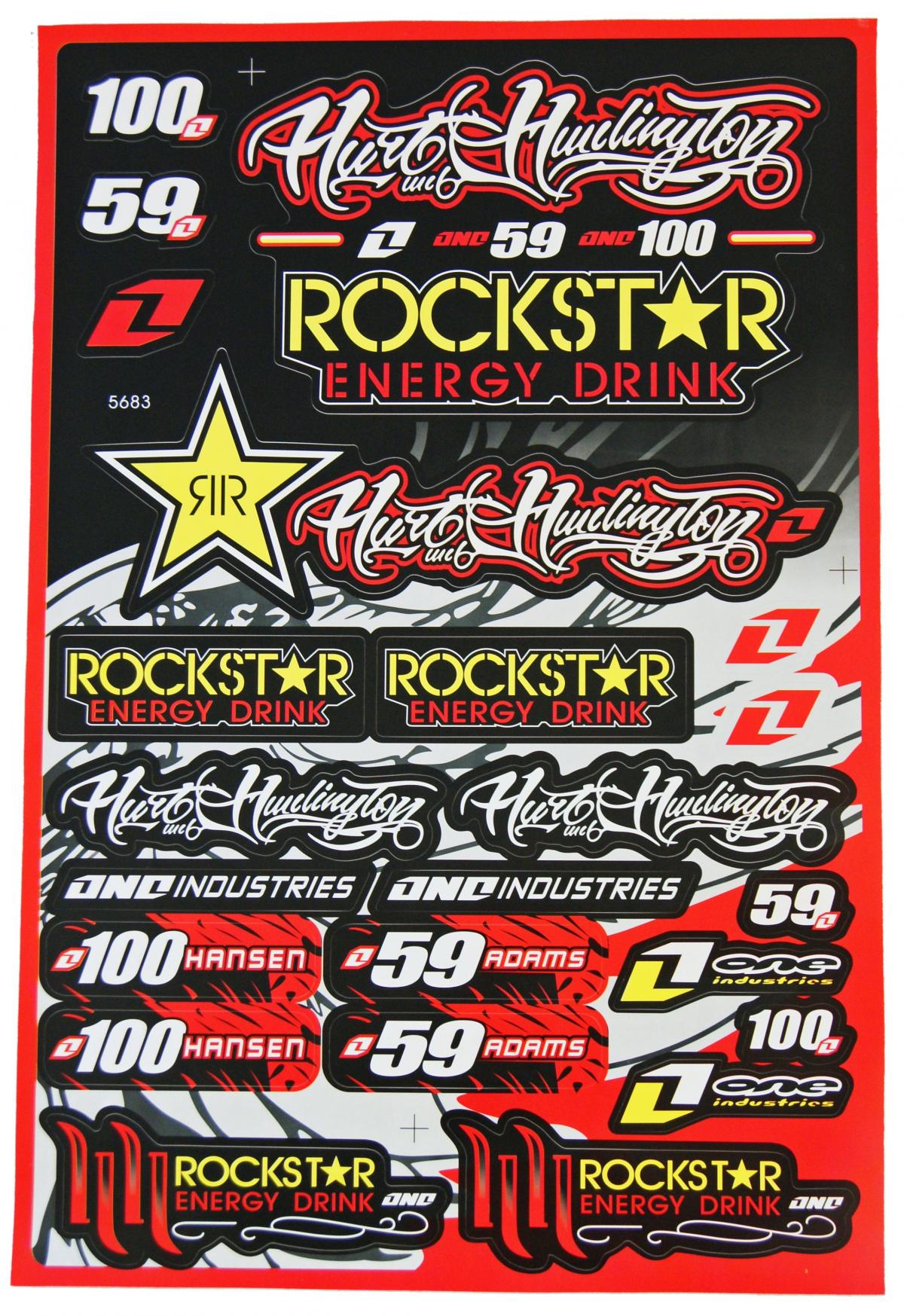 STICKER SHEET ROCKSTAR 30x45cm GPA0078