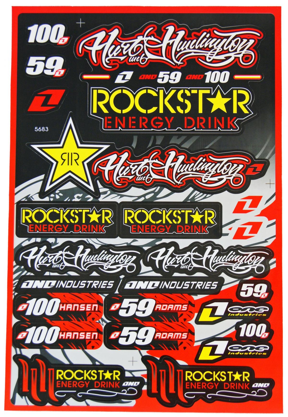 STICKER SHEET ROCKSTAR 30x45cm