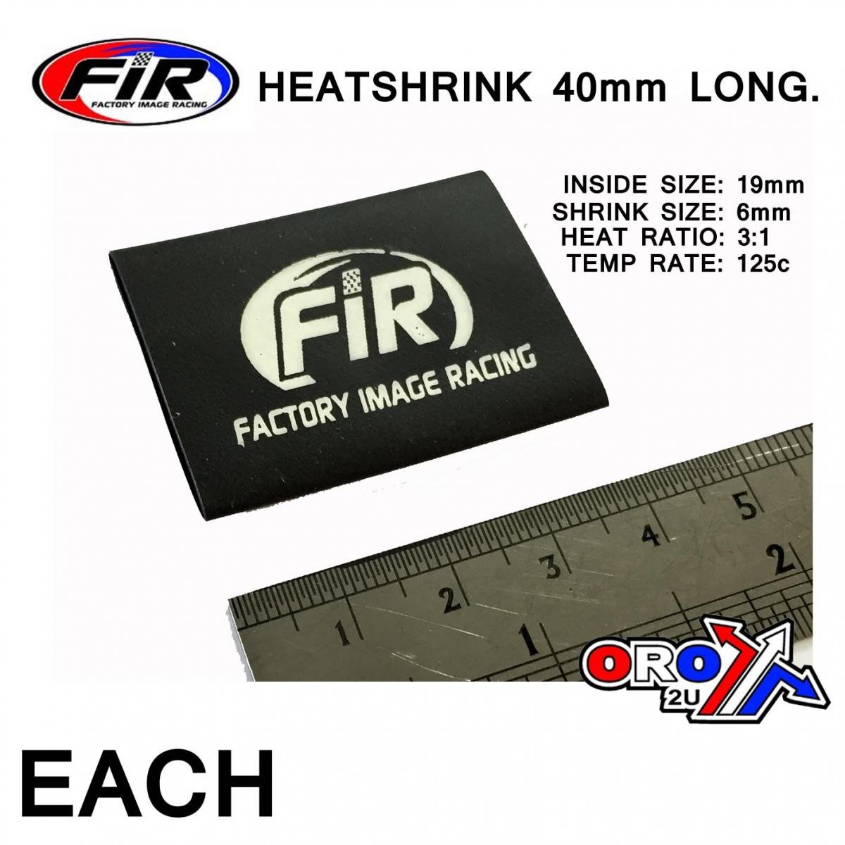 HEATSHRINK 40mm FIR-LOGO EACH, /ID19x40mm /R3:1