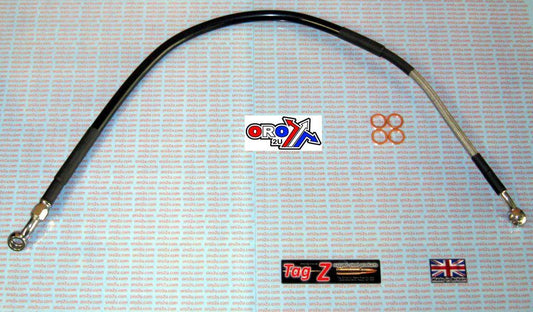 HOSE REAR BRAKE SILVER / BLK YZ125 YZ250 94-97 WRF400 98 Y01-2-006/P