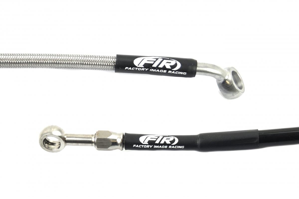 HOSE REAR BRAKE SILVER / BLK, HONDA CR125 CR250 CR500 FIR, KIT DONE, VENHILL H02-2-014/P
