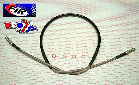 HOSE FRONT BRAKE SILVER / BLACK, BETA RR 08-16 2 & 4 STROKE