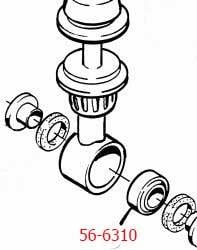 SPHERICAL BEARING 16x30x15/19, GE16K / 151125601, 15-11-256-01, BEARING ROSS 16x30x15/19