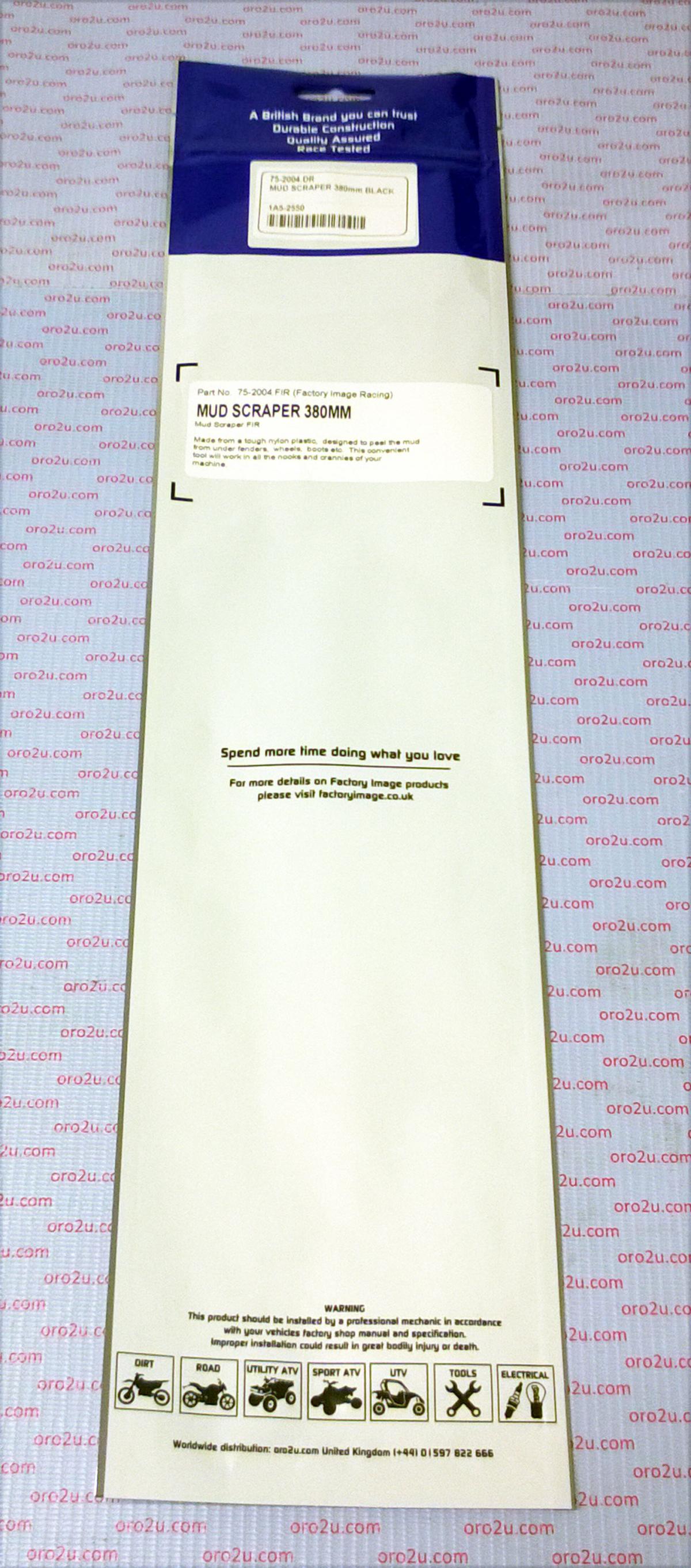 MUD SCRAPER 380mm BLACK