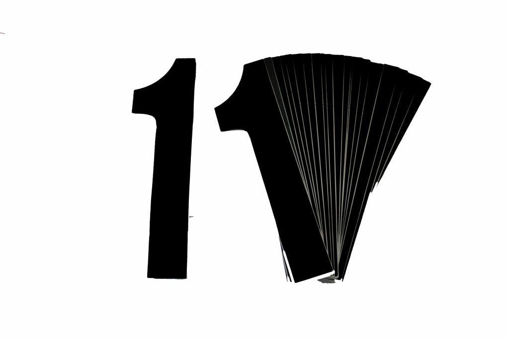 1 BLACK 8No.20cm. PACK