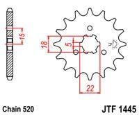 FRONT SPROCKET 13 TOOTH, KAWASAKI / SUZUKI