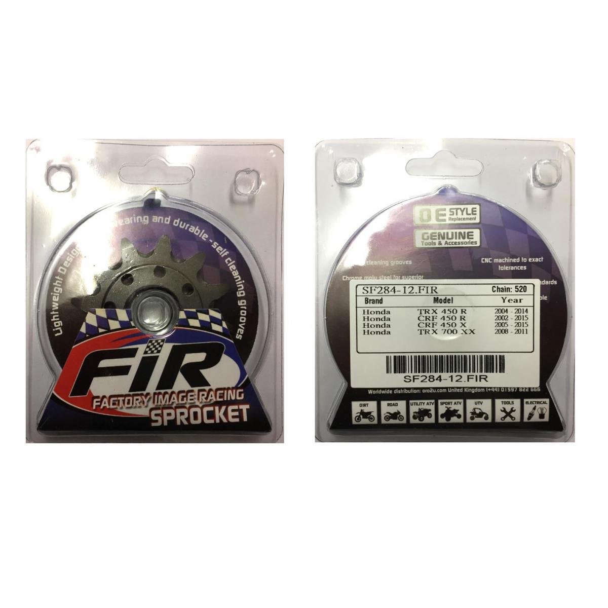 FRONT SPROCKET GROOVE & LIGHT, JTF284.1.12