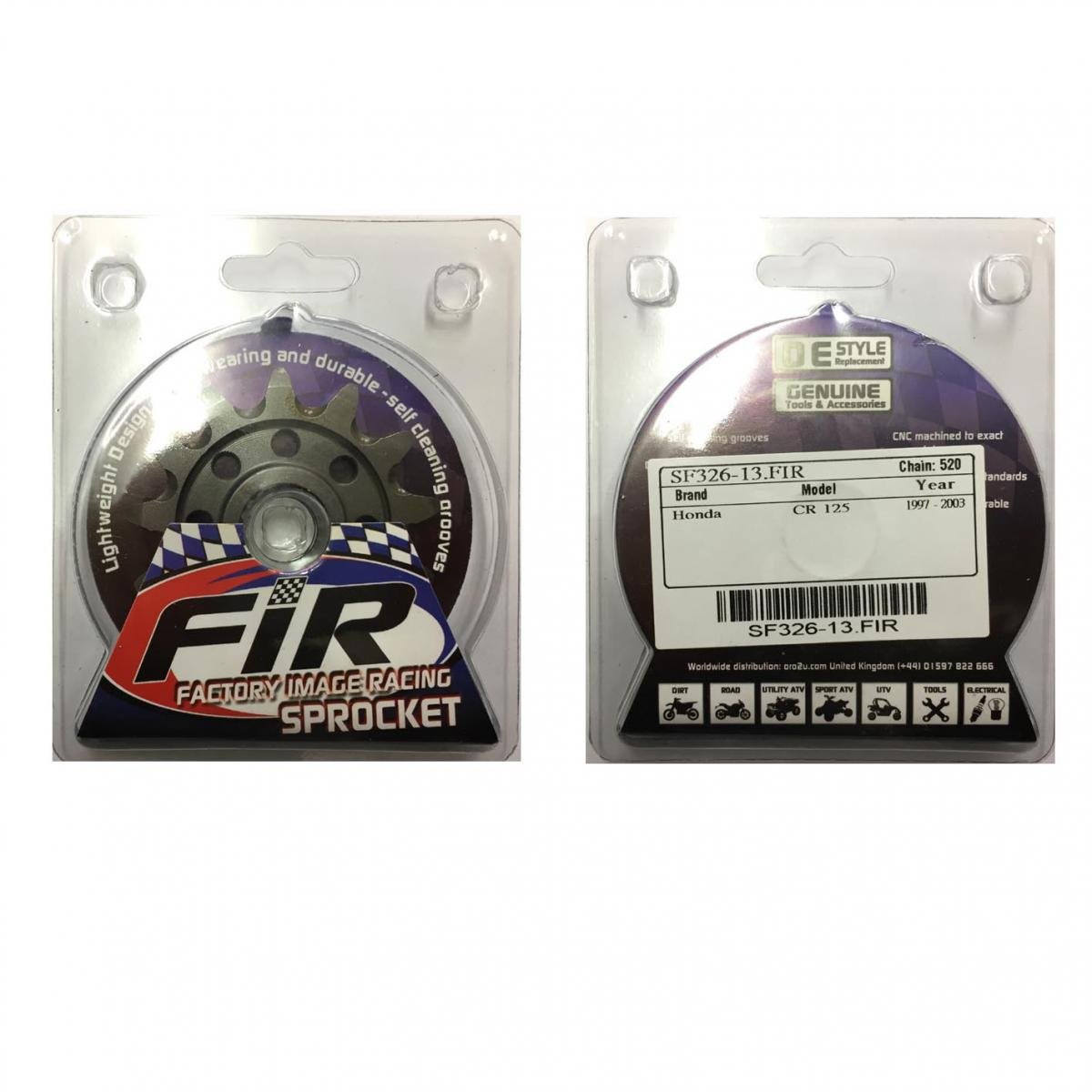 FRONT SPROCKET GROOVE & LIGHT JRF326, JTF326.1.13