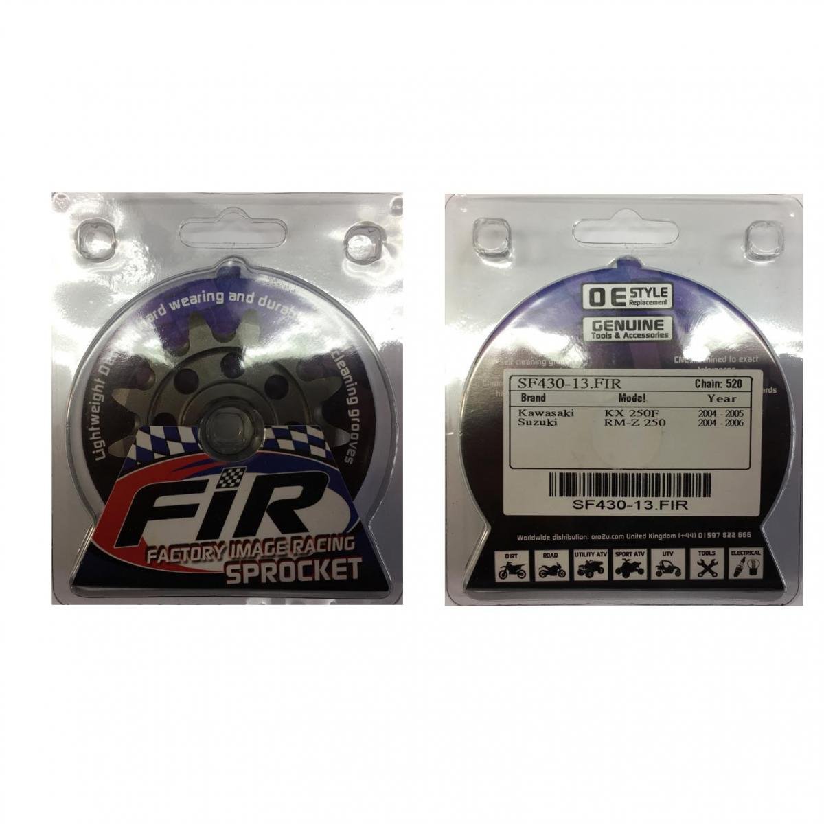 FRONT SPROCKET GROOVE & LIGHT JRF430, JTF430.1.13