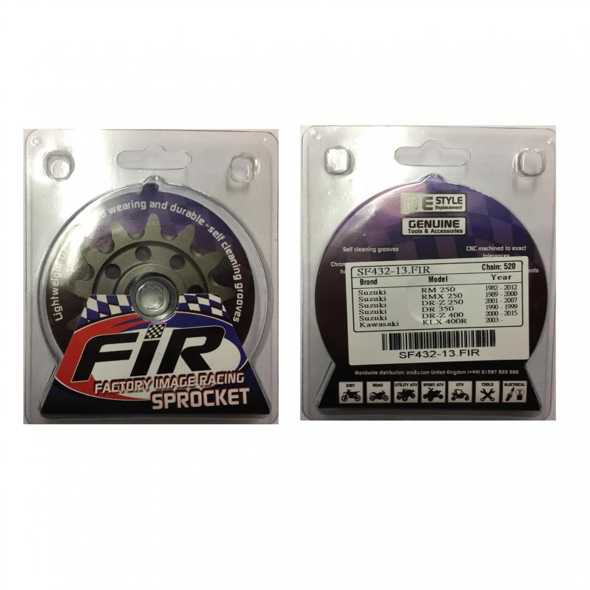 FRONT SPROCKET GROOVE & LIGHT JRF432, JTF432.1.13