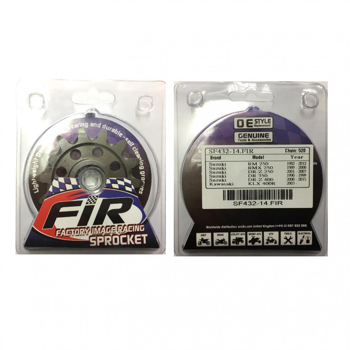 FRONT SPROCKET GROOVE & LIGHT JRF432, JTF432.1.14