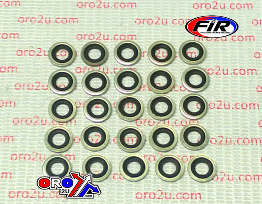 BONDED SEALING WASHER M6 PK25, M6x10x1mm / SELF CENTERING