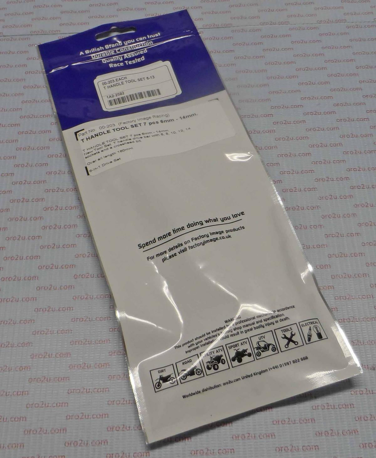 T-BAR SOCKET TOOL SET 6-13, PACK OF 10 AVAILABLE, TEE