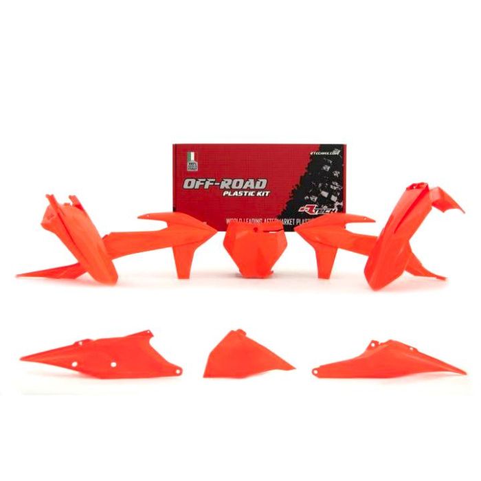 PLASTIC KIT/6 2019-22 KTM SX/SXF, NEON ORANGE, RTECH R-KITKTM-AN0-599