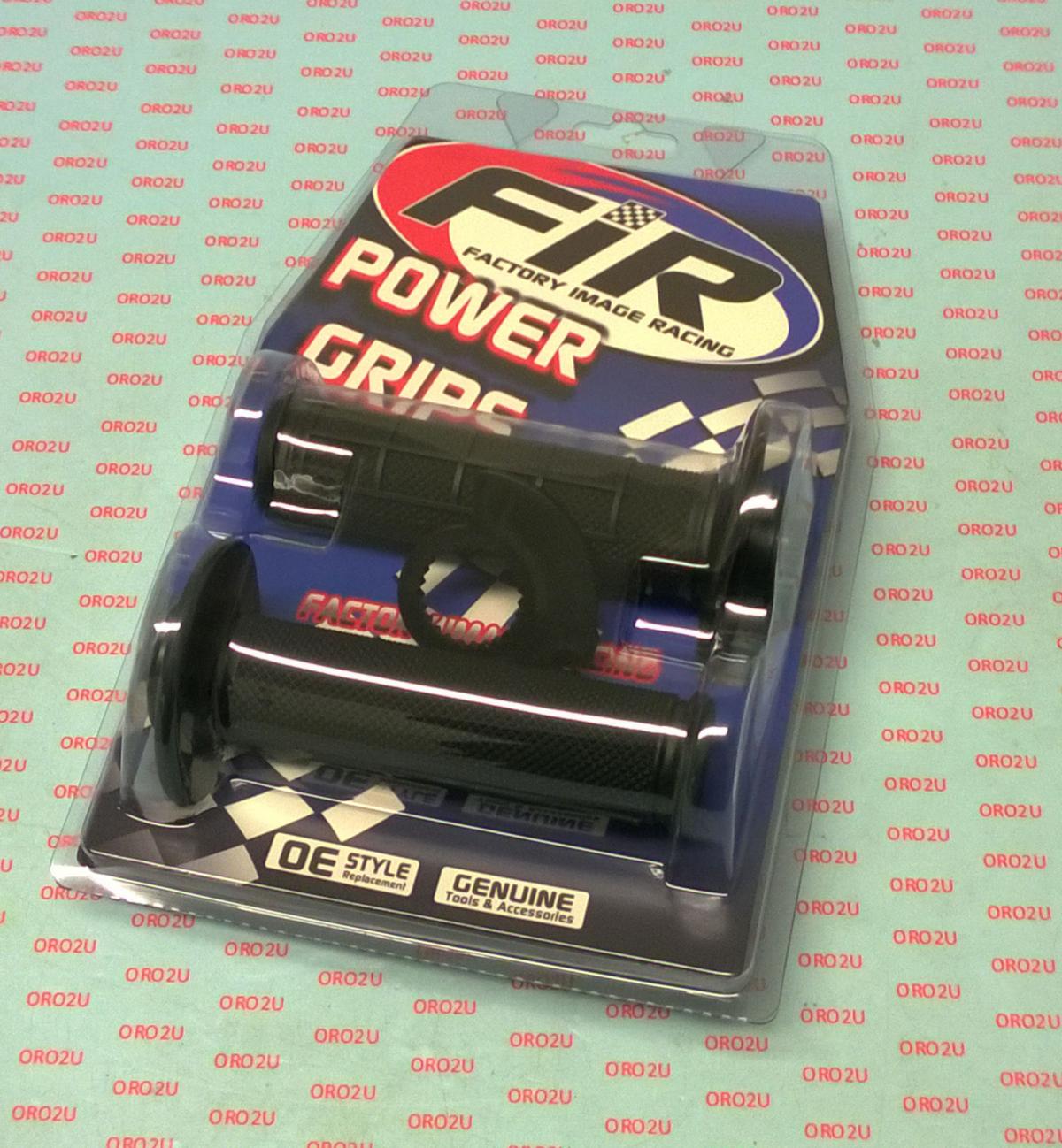 LOCK ON GRIP SET KTM HUSQ HONDA, HALF WAFFLE SOFT BLACK, ODI STYLE, FIR -