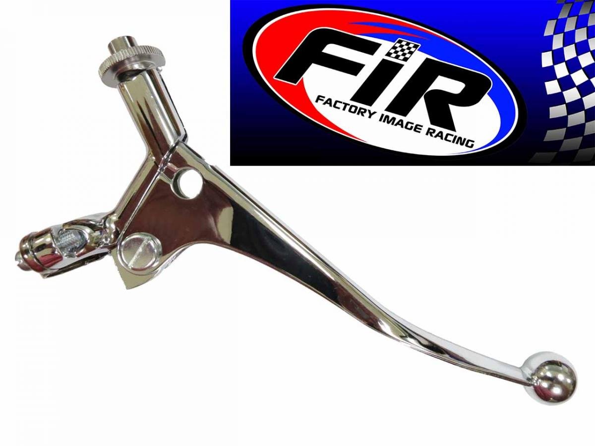 LEVER BRAKE ASSY STEEL 1, CHROME WITH BALL END CLASSIC