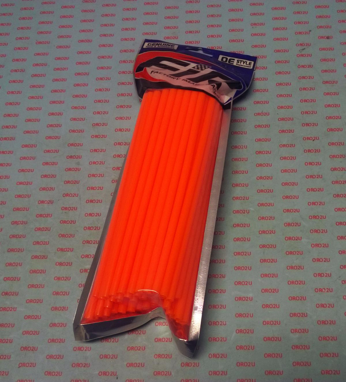 SPOKE SKIN SET 8.5 & 7.5 ORA, SS-101, 76 PCS, NEON ORANGE