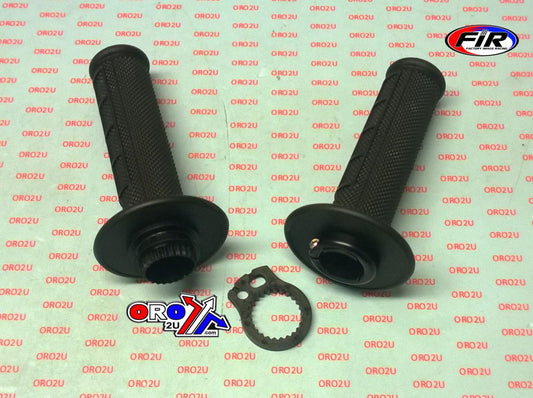 LOCK ON GRIP SET CRF 150 R, HALF WAFFLE SOFT BLACK, ODI STYLE, FIR -