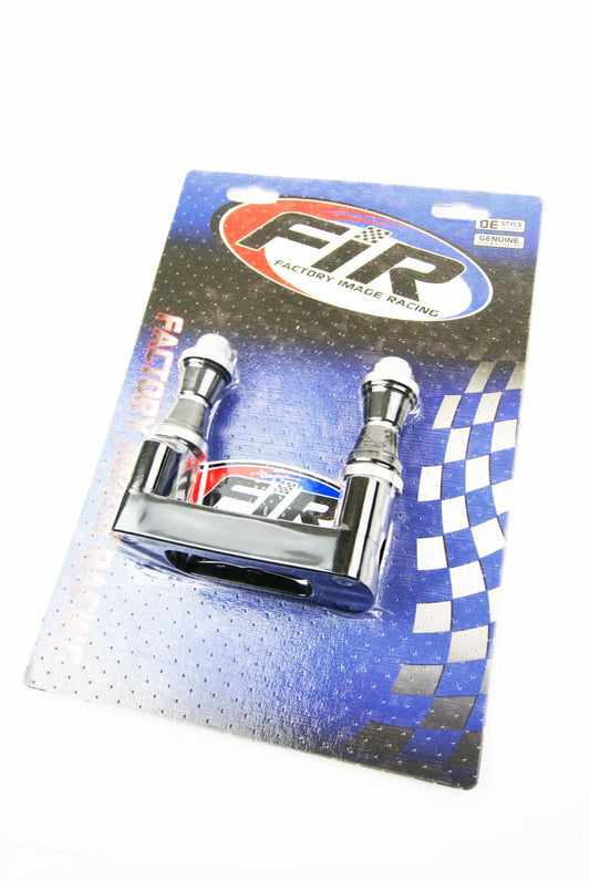 STEERING BAR CLAMP 22.2mm BLACK, 100mm MOUNTING, M10 BOLTS