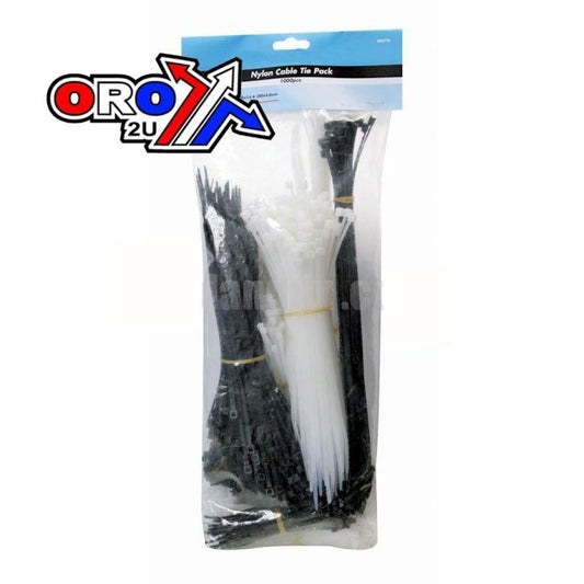 NYLON CABLE ZIP TIES MIXED 1000pcs.