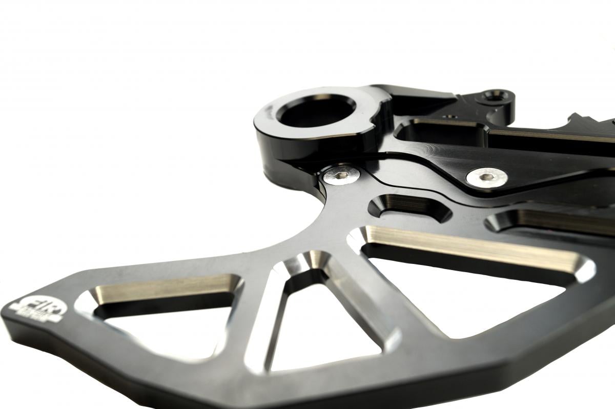 KTM HUSQ REAR DISC GUARD, FIR ASRDG-04, BLACK, W/CALIPER MOUNT, 78913975144