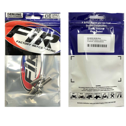 GR5 SCREW M8X25 TORX45 PK4, TITANIUM - KTM 0035080256, / 0035080256S