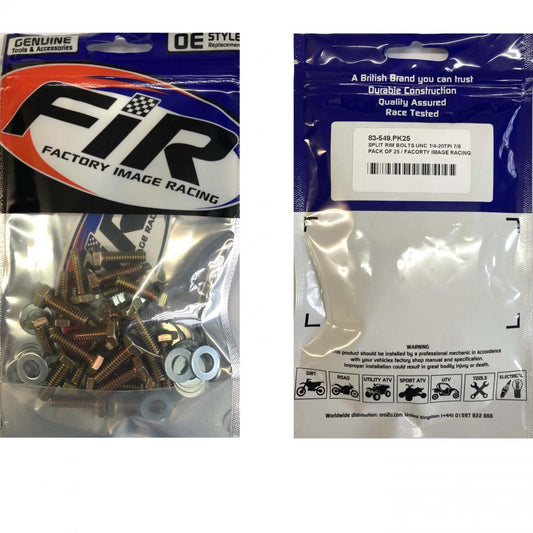 BEAD LOCK BOLTS UNC 1/4-20TPI 7/8, PACK OF 25 / UTV ATV SPLIT RIM, IMPERIAL, METHOD RACE WHEELS