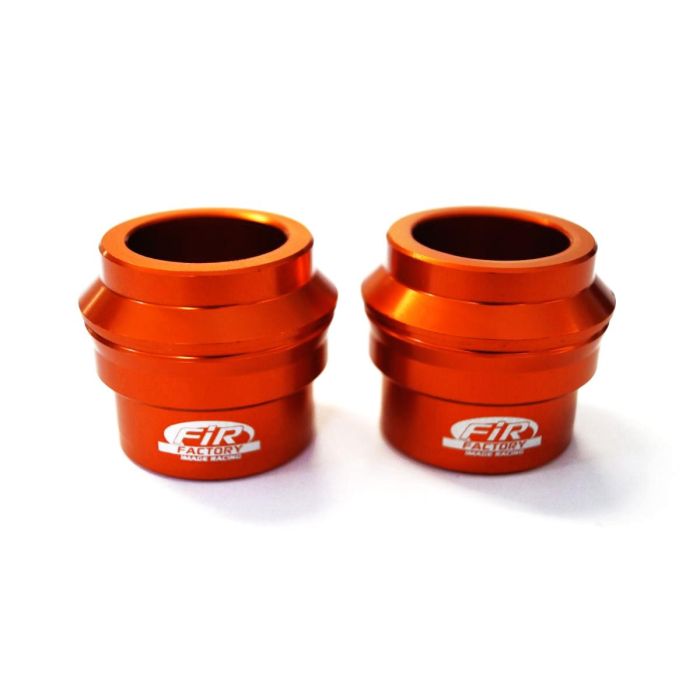 Optimized Enduro Front Wheel Spacer Kit For KTM 2016-2025 – Orange Aluminum, Axle Spacers