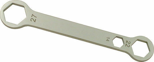 AXLE SPARK PLUG COMBO WRENCH SPANNER 14mm 22mm 27mm