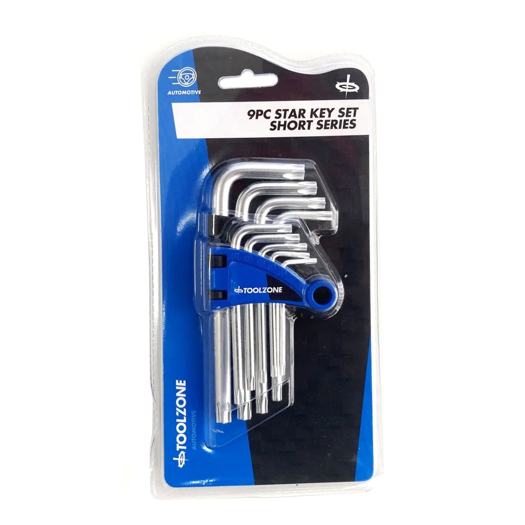 SHORT STAR KEY SET 9PC T10-T50 - TOOLZONE KDPSD073
