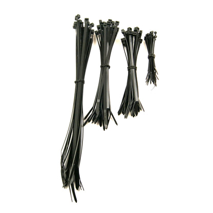 NYLON CABLE ZIP TIE - 100 SET, 100/160/200/300mm - 25 OF EACH