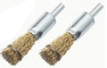ROTARY WIRE BRUSH 2pcs STEEL DE-CARB 6mm Shaft