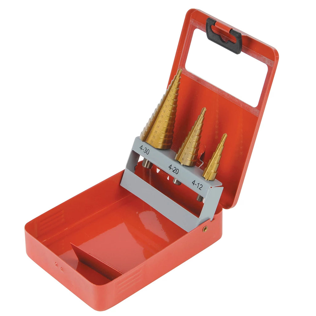 HSS STEP DRILL SET 3pce 282620