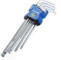 BALL END ALLEN KEY SET 9 PCS HEX KEY METRIC LONG ARM CRV STEEL