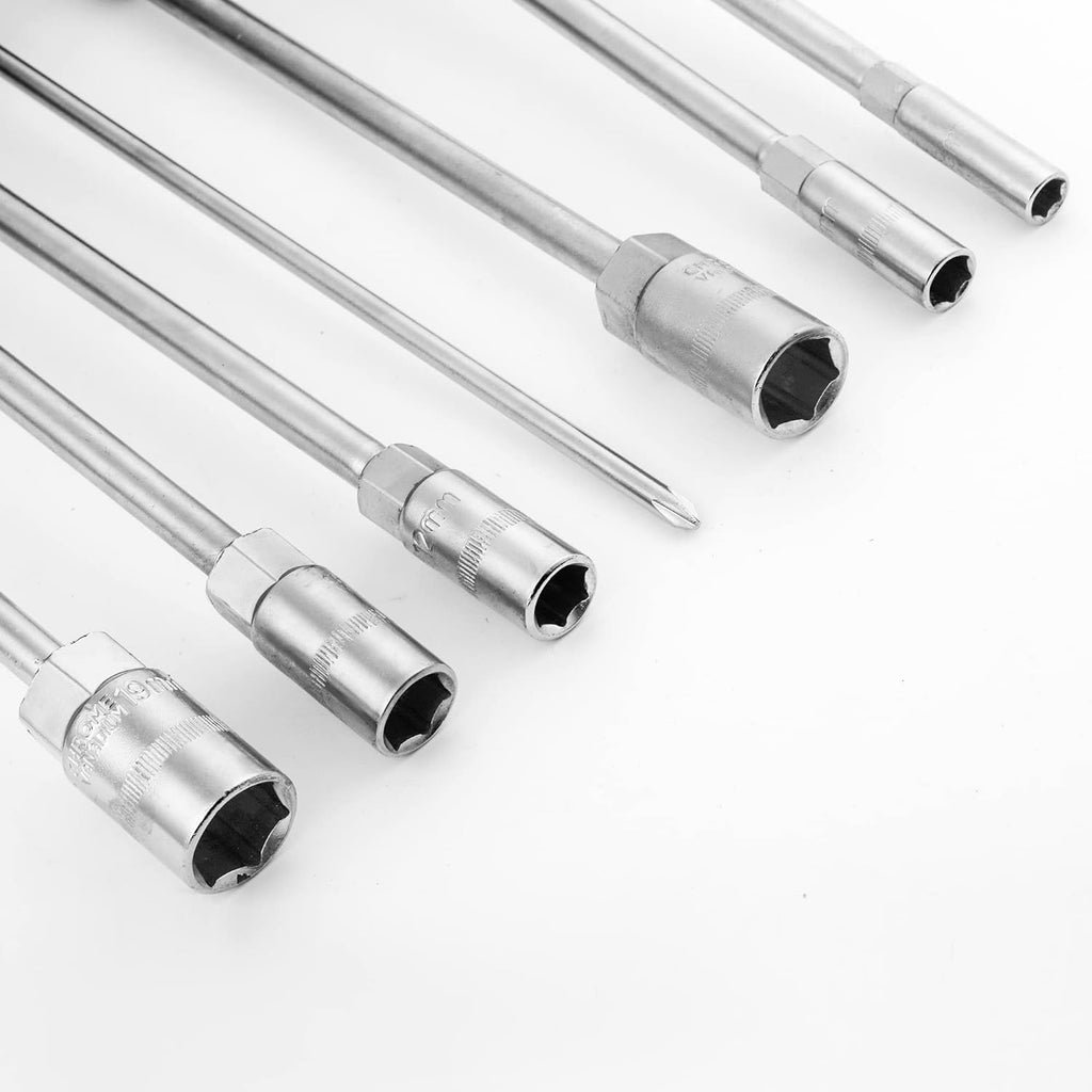 RUBBER COATED T-HANDLE SET OF 7 SOCKETS