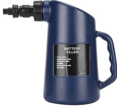 2L BATTERY ACID FILLER BOTTLE PORTABLE LEAD-ACID LIQUID FILLING JUG