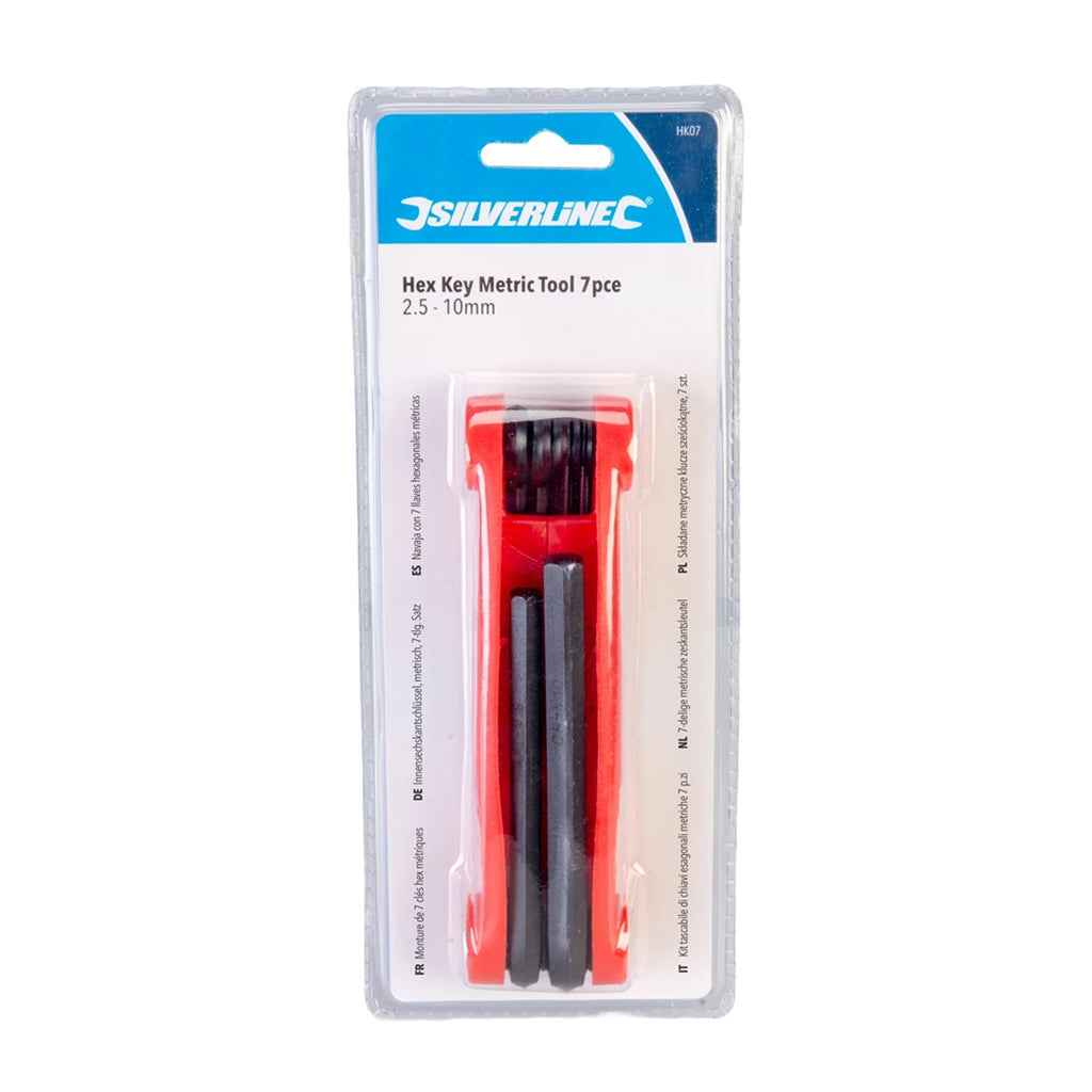 FOLDING 1.5-6mm ALLEN KEY, [00-509.EACH] 1.5,2,2.5,3,4,5 & 6mm.