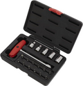 MOTORCYCLE SOCKET JIS TRX HEX BIT SET 18PC 3/8 SQ DRIVE 1/4 ADAPTOR