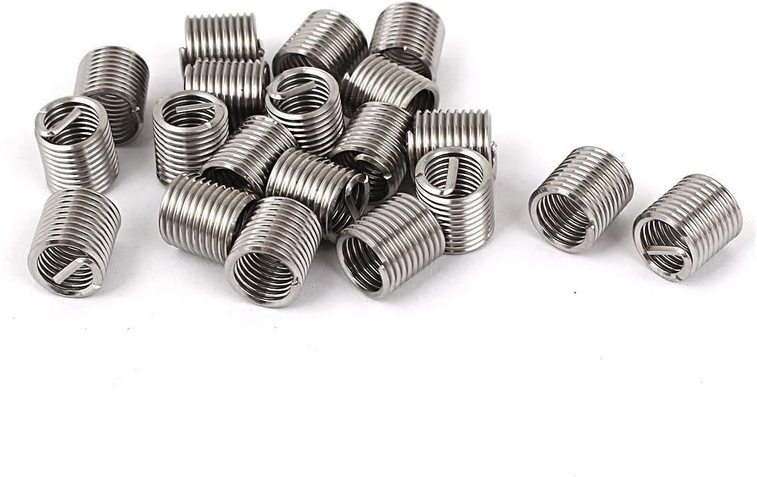 THREAD INSERTS M8 1.25mm 2D 10.6mm STAINLESS STEEL PACK OF 25