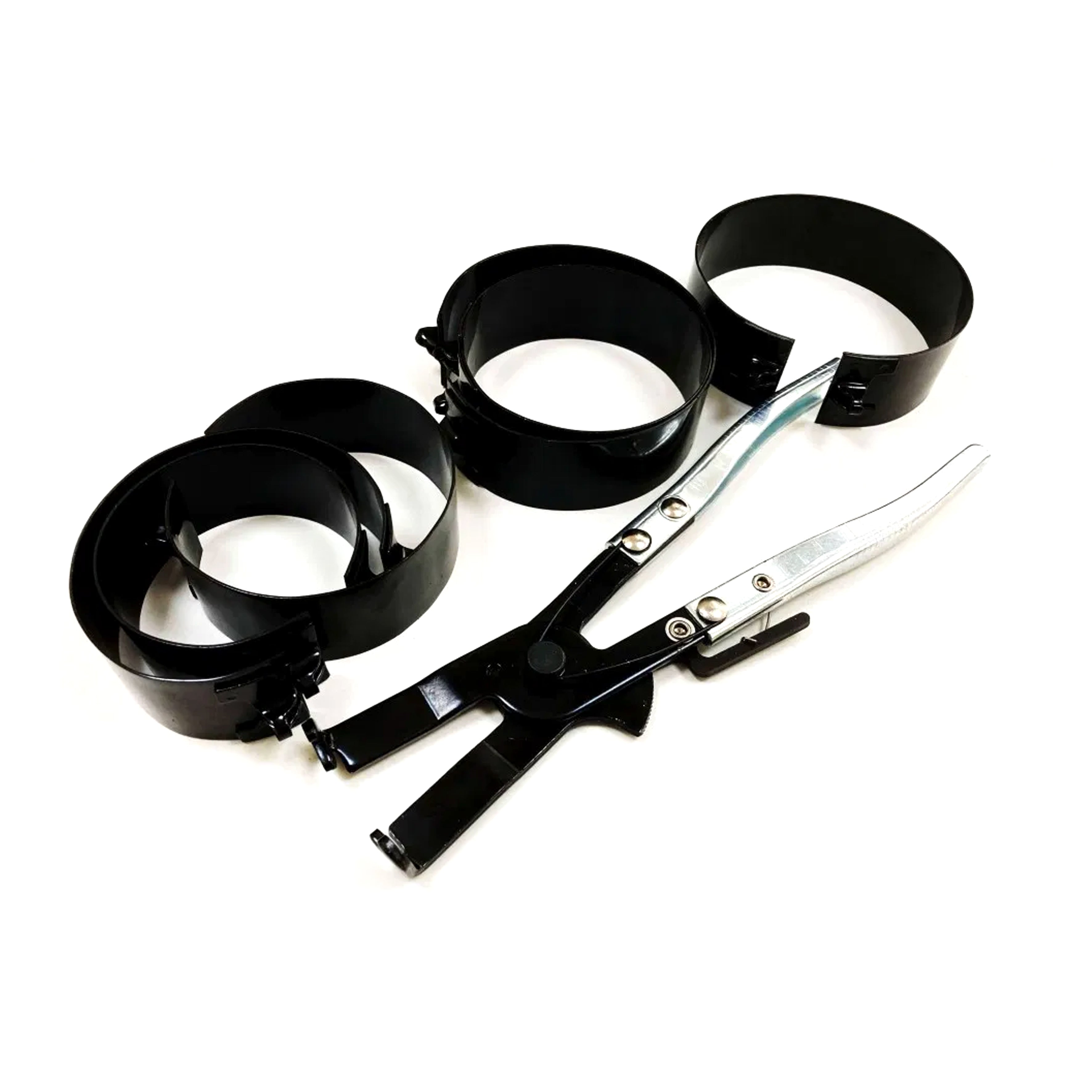 PISTON RING COMPRESSOR SET 7pc 73-111mm WITH PLIER - TOOLZONE KDPAU007