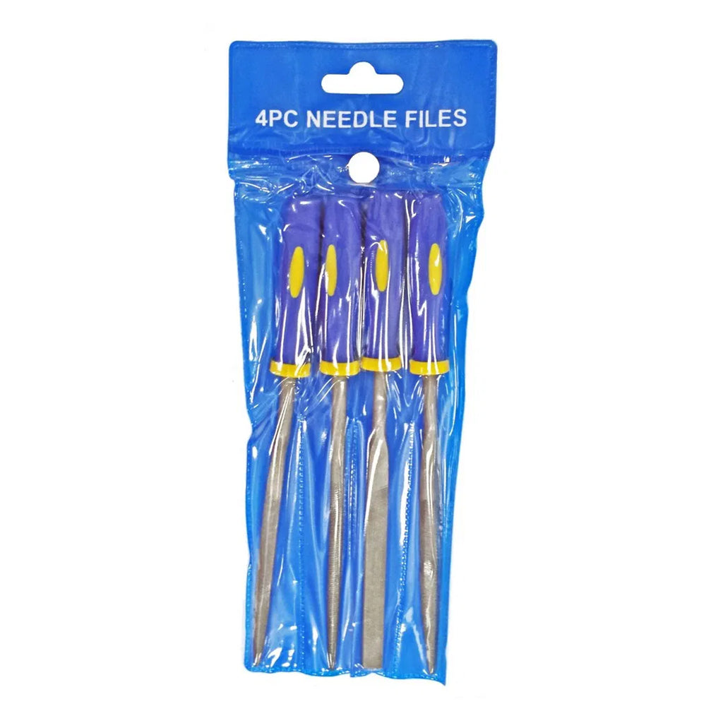 WARDING FILE SET 4PC 6 HIGH CARBON STEEL VARIOUS SHAPES WITH POUCH - TOOLZONE KDPWW086