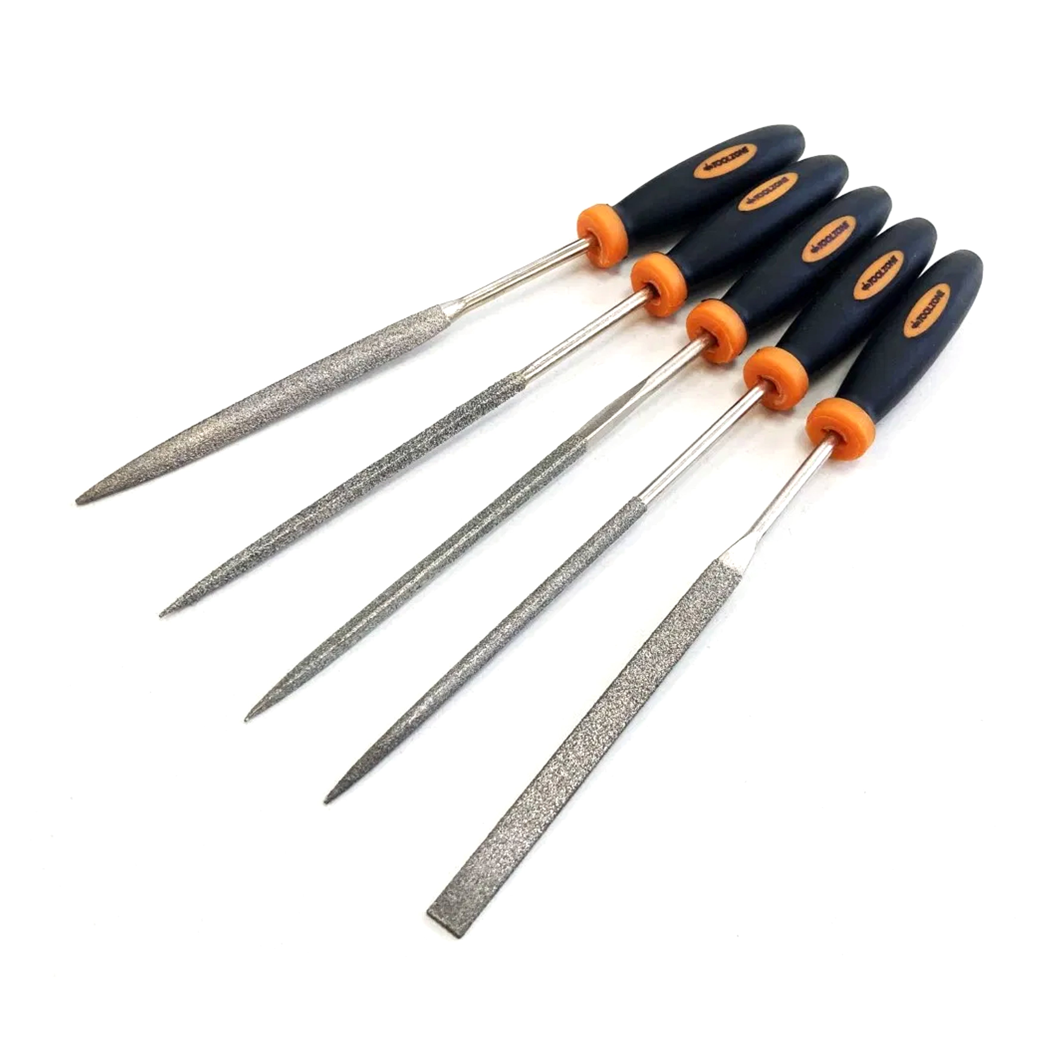 DIAMOND FILE SET 5PC 85mm BLADE VARIOUS SHAPES - TOOLZONE KDPWW096
