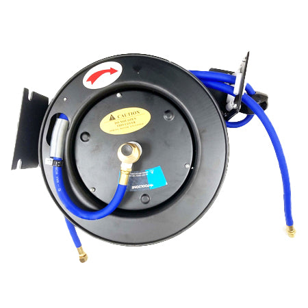 RETRACTABLE AIR HOSE 30ft 3/8 WORKING PRESSURE 300psi AUTO REWIND - TOOLZONE KDPAT102