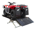 HEAVY DUTY 700KG MOTORCYCLE AND ATV WORKSHOP AIR LIFT WITH REMOVABLE SIDE EXTENSIONS