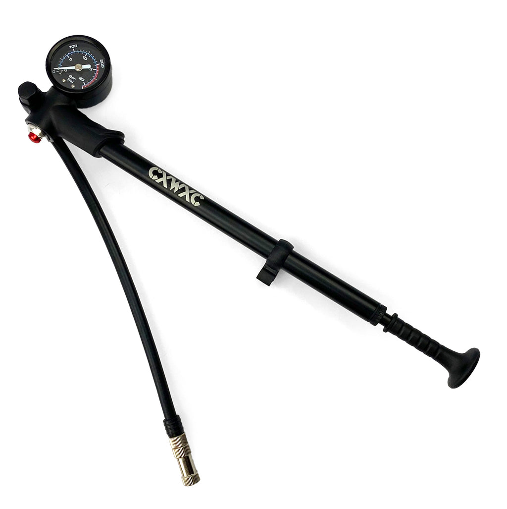 300PSI SUSPENSION SHOCK FORK AIR PUMP WITH GAUGE & BLEED BUTTON