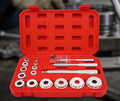 BEARING DRIVER SET 17 Pcs 10mm, 12mm, 14mm, 15mm, 16mm, 18mm, 20mm, 22mm, 25mm, 28mm, 30mm, 32mm, 35mm, 38mm