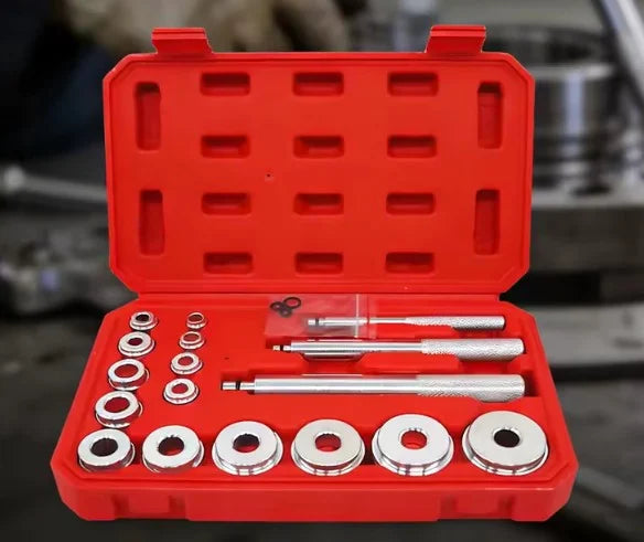 BEARING DRIVER SET 17 Pcs 10mm, 12mm, 14mm, 15mm, 16mm, 18mm, 20mm, 22mm, 25mm, 28mm, 30mm, 32mm, 35mm, 38mm