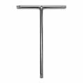 T-HANDLE TOOL WITH DUAL 3/8 DRIVE ADAPTERS 260 X 180 mm UNIVERSAL STEEL SILVER